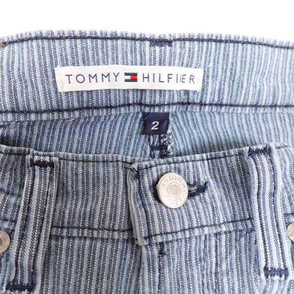 Vintage Tommy Hilfiger Cropped Boyfriend Jeans Women's 2 (28x25) Stretchy Pants - Picture 3 of 11